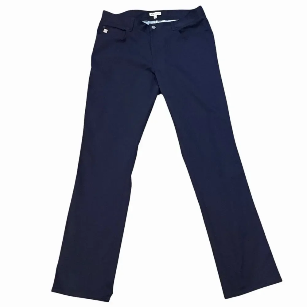 Peter Millar eb66 Performance Five Pocket Pants 35x32 Navy Blue